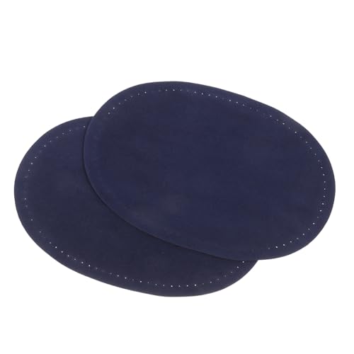 SEWACC 4 Paare Ellbogenflicken Oval zum Aufnähen Atmungsaktive Reparaturapplikationen aus Lint Verstärken Ellenbogen und Knie für Pullover Jacken DIY Bekleidungszubehör von SEWACC