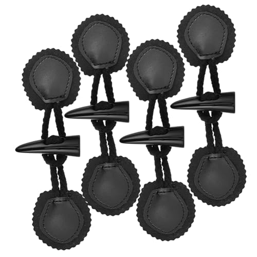 SEWACC 4 Paare Mantelknöpfe aus PU Leder Dekorative Knebelverschlüsse für Dufflecoat Wind und Regenfeste Ersatzknöpfe Langlebig und Vielseitig für DIY Kleidung und Mäntel SEWACC 4 Paare Mantelknöpfe aus PU Leder Dekorative Knebelverschlüsse für Dufflecoat Wind und Regenfeste Ersatzknöpfe Langlebig und Vielseitig für DIY Kleidung und Mäntel von SEWACC
