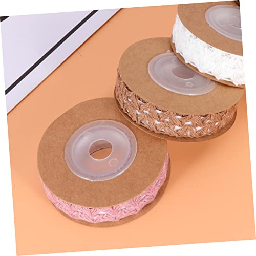 SEWACC 4 Rollen Baumwoll Spitzenbänder mit Selbstklebefunktion pro Bunte Geschenkverpackungsbänder für Party DIY Basteln Scrapbooking Wiederverwendbar Webmuster von SEWACC