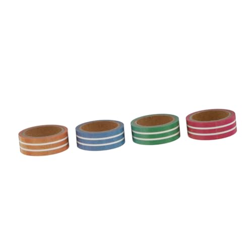 SEWACC 4 Rollen Dekoratives Washi Tape Buntes Scrapbook Klebeband für DIY Tagebuch Planer Sticker Rückstandsfrei Entfernbar für Kalender Karten und Bastelprojekte SEWACC 4 Rollen Dekoratives Washi Tape Buntes Scrapbook Klebeband für DIY Tagebuch Planer Sticker Rückstandsfrei Entfernbar für Kalender Karten und Bastelprojekte von SEWACC