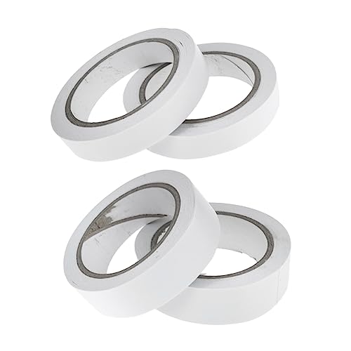 SEWACC 4 Rollen Doppelseitiges Klebeband Stark Haftendes Teppichboden Klebeband Weiß Vielseitig für Büro Basteln und Heimgebrauch Umweltfreundlich und Einfach Abtrennbar SEWACC 4 Rollen Doppelseitiges Klebeband Stark Haftendes Teppichboden Klebeband Weiß Vielseitig für Büro Basteln und Heimgebrauch Umweltfreundlich und Einfach Abtrennbar von SEWACC