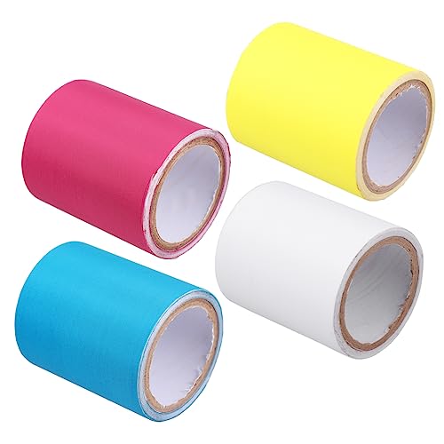 SEWACC 4 Rollen Selbstklebende Stoffflicken DIY Klebeflicken für Kleidung Reparatur Patches Verschiedenen Farben Gelb Weinrot Weiß SEWACC 4 Rollen Selbstklebende Stoffflicken DIY Klebeflicken für Kleidung Reparatur Patches Verschiedenen Farben Gelb Weinrot Weiß von SEWACC