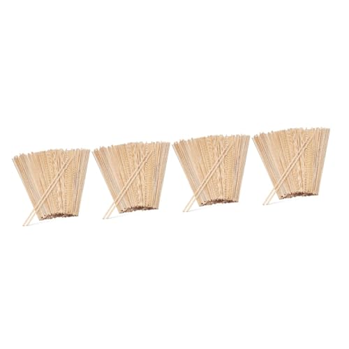 SEWACC 4 Sätze Holzstäbe Quadratisch Handgefertigte Bastelmaterialien Für Diy Projekte Kreative Holzstäbchen Für Und Handwerk Vielseitige Verwendung Für Holzkunst Und 100 Stück * 4 von SEWACC