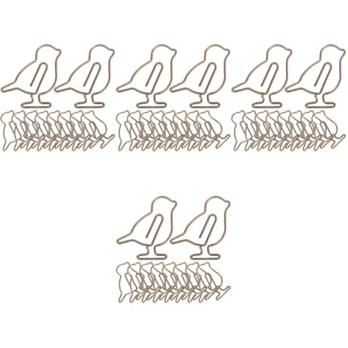 SEWACC 4 Sätze Kreative Büroklammern Im Antike Bronze Vögel Dekorative Metall Paperclips Für Dokumente Notizen Und Bürobedarf Vielseitige Clips Für Büro Und Zuhause 20 Stück * 4 SEWACC 4 Sätze Kreative Büroklammern Im Antike Bronze Vögel Dekorative Metall Paperclips Für Dokumente Notizen Und Bürobedarf Vielseitige Clips Für Büro Und Zuhause 20 Stück * 4 von SEWACC