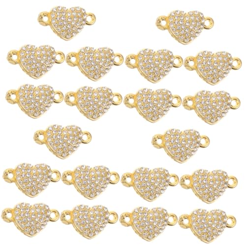 SEWACC 4 Sätze Magnetverschluss Herzform Für Armbänder Schmuckverschlüsse Diy Bastelzubehör Glänzende Herzmagnete Für Und Armbänder Praktische Verbindungselemente 5 Stücke * 4 von SEWACC