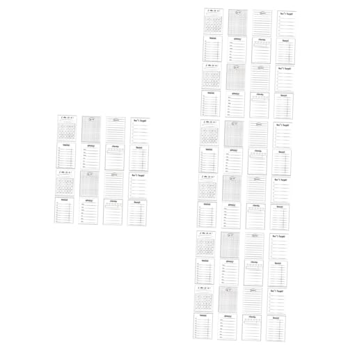 SEWACC 4 Sätze Teiliges Kleine Notizblöcke Haftfreie Memo Pads Für Notizen Planung Und Organisation Tragbare Schreibunterlage Für Schule Und Alltag 16 Stück * 4 SEWACC 4 Sätze Teiliges Kleine Notizblöcke Haftfreie Memo Pads Für Notizen Planung Und Organisation Tragbare Schreibunterlage Für Schule Und Alltag 16 Stück * 4 von SEWACC