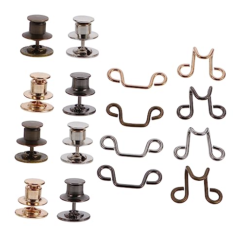 SEWACC 4 Sätze Verstellbare Taillenknopf Extender Nagelfreie Jeansbund Erweiterung Bronze Schwarz Gold Silber Einfach zu Befestigen Vielseitig für Hosen und Jeans Geeignet SEWACC 4 Sätze Verstellbare Taillenknopf Extender Nagelfreie Jeansbund Erweiterung Bronze Schwarz Gold Silber Einfach zu Befestigen Vielseitig für Hosen und Jeans Geeignet von SEWACC