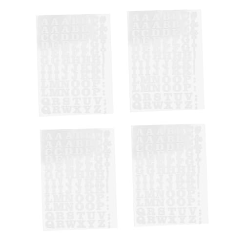 SEWACC 4 Stück Bügelschriftzüge Für Kleidung, Wärmeübertragungs-vinylblätter Mit Alphabet Und Symbolen, Buchstaben-applikationen, Verzierungen Für Selbstgemachte T-shirts, Hüte Und SEWACC 4 Stück Bügelschriftzüge Für Kleidung, Wärmeübertragungs-vinylblätter Mit Alphabet Und Symbolen, Buchstaben-applikationen, Verzierungen Für Selbstgemachte T-shirts, Hüte Und von SEWACC