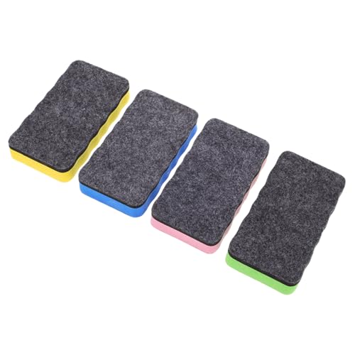 SEWACC 4 Stück Bunte Eva Filz Whiteboard Radierer Magnetische Wiederverwendbare Tafelschwämme für Klassenzimmer Büro und Zuhause für Lehrer und Schüler SEWACC 4 Stück Bunte Eva Filz Whiteboard Radierer Magnetische Wiederverwendbare Tafelschwämme für Klassenzimmer Büro und Zuhause für Lehrer und Schüler von SEWACC