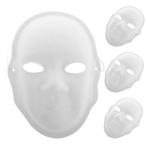 SEWACC 4 Stück Diy Leere Papiermaske für Karneval und Halloween Bemalbare Masken für Cosplay Theateraufführungen und Kulturelle Bildung für Kreative und Familienaktivitäten SEWACC 4 Stück Diy Leere Papiermaske für Karneval und Halloween Bemalbare Masken für Cosplay Theateraufführungen und Kulturelle Bildung für Kreative und Familienaktivitäten von SEWACC