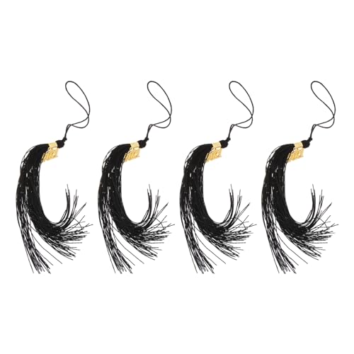 SEWACC 4 Stück Doktorhut Quaste Schwarz Abschluss Accessoires für Bachelor und Master Langlebige Anhänger für Graduierungsfeiern und Erinnerungen SEWACC 4 Stück Doktorhut Quaste Schwarz Abschluss Accessoires für Bachelor und Master Langlebige Anhänger für Graduierungsfeiern und Erinnerungen von SEWACC