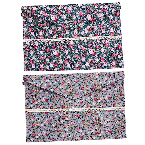 SEWACC 4 Stück Dokumentenmappe aus Filz mit Floralem Design Druckknopfverschluss Leichte und Handliche Aufbewahrungstasche für Büro Schule und Zuhause Bunte Ordner für Dokumente SEWACC 4 Stück Dokumentenmappe aus Filz mit Floralem Design Druckknopfverschluss Leichte und Handliche Aufbewahrungstasche für Büro Schule und Zuhause Bunte Ordner für Dokumente von SEWACC