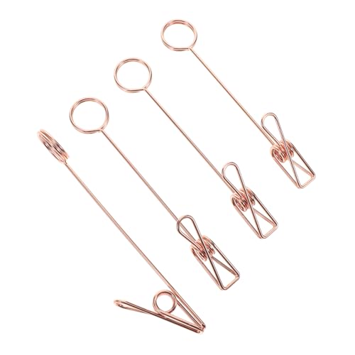 SEWACC 4 Stück Doppelclip Doppelseitige Schilderclips Kleine Clips Aus Metall Kleine Metallclips Schreibwarenclips Doppelseitige Clips Büroclip Tischkartenhalter SEWACC 4 Stück Doppelclip Doppelseitige Schilderclips Kleine Clips Aus Metall Kleine Metallclips Schreibwarenclips Doppelseitige Clips Büroclip Tischkartenhalter von SEWACC