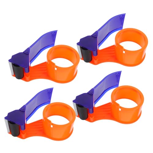 SEWACC 4 Stück Handabroller für Klebeband Tragbarer Verpackungsabroller mit Rutsch Griff und Drop Funktion Handlicher Packbandabroller für Schnelles und Sicheres Kleben bei Versand und SEWACC 4 Stück Handabroller für Klebeband Tragbarer Verpackungsabroller mit Rutsch Griff und Drop Funktion Handlicher Packbandabroller für Schnelles und Sicheres Kleben bei Versand und von SEWACC