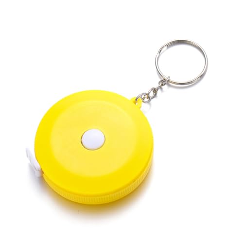 SEWACC 4 Stück Hochpräzises Mini Maßband mit Ring Tragbar Langlebig aus Kunststoff und Metall für Kleidung Körpermaße und Vielseitige Messungen zu Hause und Unterwegs Zufällige Farbe von SEWACC