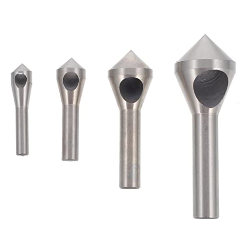 SEWACC 4 Stück Kegelentgrater Set Teilig Hochgeschwindigkeitsstahl Senkbohrer mit Entgratfunktion für Präzise Entgratung und Senkung von Löchern Installieren und Anwendung SEWACC 4 Stück Kegelentgrater Set Teilig Hochgeschwindigkeitsstahl Senkbohrer mit Entgratfunktion für Präzise Entgratung und Senkung von Löchern Installieren und Anwendung von SEWACC