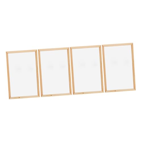 SEWACC 4 Stück Kleine Whiteboards Tragbare Einseitige Schreib Zeichenbretter Wiederverwendbare Desktop-notiztafeln für Schüler Büro Schule Zuhause von SEWACC