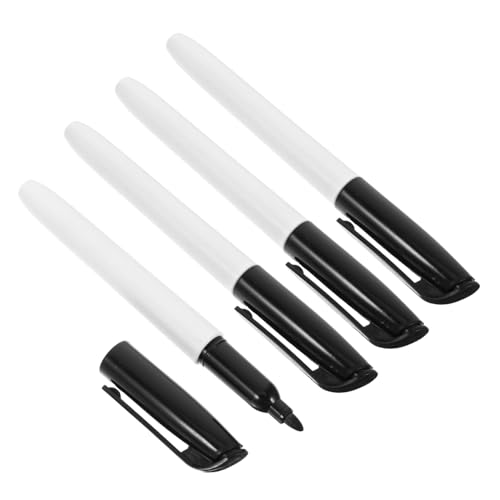 SEWACC 4 Stück Löschbare Wasserbasierte Whiteboard Marker Vielseitige Stifte für Unterricht Büro und Kreative Arbeiten Schwarz Spitze für Interaktive Notizen SEWACC 4 Stück Löschbare Wasserbasierte Whiteboard Marker Vielseitige Stifte für Unterricht Büro und Kreative Arbeiten Schwarz Spitze für Interaktive Notizen von SEWACC