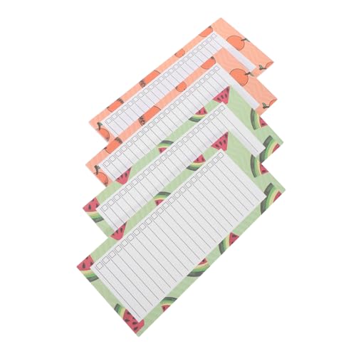 SEWACC 4 Stück Magnetische Notizblöcke Starkem Magnet Rückseite Abreißbare Reminder Notizpads in Fruchtdesign Kompakte To Do Listen für Kühlschrank Büro und Haushalt SEWACC 4 Stück Magnetische Notizblöcke Starkem Magnet Rückseite Abreißbare Reminder Notizpads in Fruchtdesign Kompakte To Do Listen für Kühlschrank Büro und Haushalt von SEWACC