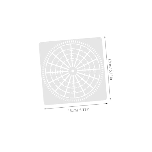 SEWACC 4 Stück Mandala Wandmalerei Schablonen Teiliges Kompakte Filigrane DIY Stencils mit Vierteilige Unterteilungen Wiederverwendbar für Kreative Wandgestaltung und Bastelprojekte von SEWACC