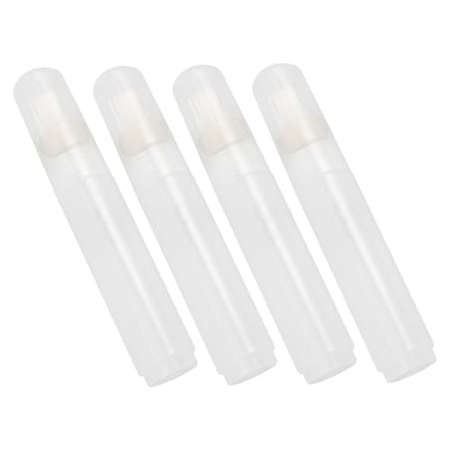 SEWACC 4 Stück Nachfüllbare Farbmarker Leere Marker mit Flacher Spitze für Öl und Wasserfarben für Holz und Papiermalerei Graffiti und Zeichnungen von SEWACC