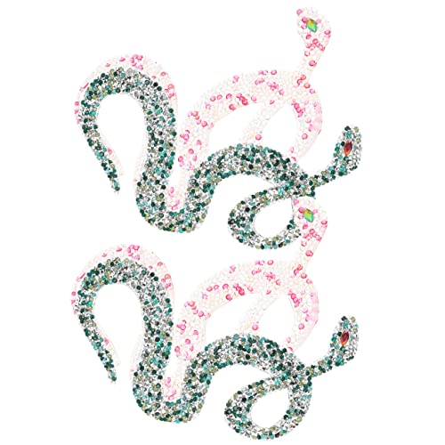 SEWACC 4 Stück Schlangenförmige Strass Patches für DIY Projekte Teiliges Einfach Aufzubügeln Nähen zur Reparatur und Verschönerung von Kleidung und Accessoires SEWACC 4 Stück Schlangenförmige Strass Patches für DIY Projekte Teiliges Einfach Aufzubügeln Nähen zur Reparatur und Verschönerung von Kleidung und Accessoires von SEWACC
