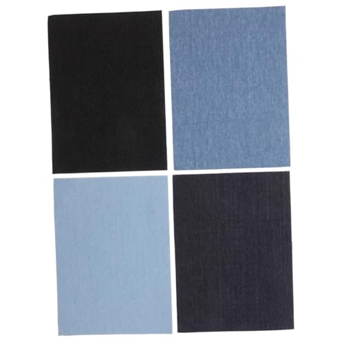 SEWACC 4 Stück Selbstklebende Jeans Reparatur Patches in Hellblau Blau Dunkelblau und Schwarz Nahtlose Vielseitige Denim Flicken für Löcher an Jeans Jacken Taschen Einfaches Aufkleben SEWACC 4 Stück Selbstklebende Jeans Reparatur Patches in Hellblau Blau Dunkelblau und Schwarz Nahtlose Vielseitige Denim Flicken für Löcher an Jeans Jacken Taschen Einfaches Aufkleben von SEWACC