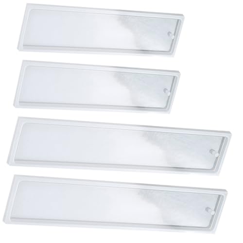 SEWACC 4 Stück Silikon Lesezeichenform Teiliges Rechteckige DIY Gießform für Epoxidharz Langlebige Silikonform zum Basteln mit Perlen Trockenblumen und Glitzer für Kreative Buchzeichen SEWACC 4 Stück Silikon Lesezeichenform Teiliges Rechteckige DIY Gießform für Epoxidharz Langlebige Silikonform zum Basteln mit Perlen Trockenblumen und Glitzer für Kreative Buchzeichen von SEWACC