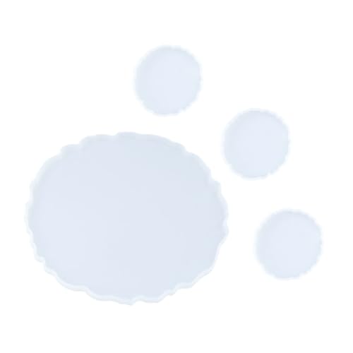 SEWACC 4 Stück Silikonform Silikon Gießform für DIY Untersetzer und Aufbewahrungstablett Rutschfest Langlebig Leicht zu Entformen und Reinigen Geeignet für Epoxidharz Bastelprojekte und SEWACC 4 Stück Silikonform Silikon Gießform für DIY Untersetzer und Aufbewahrungstablett Rutschfest Langlebig Leicht zu Entformen und Reinigen Geeignet für Epoxidharz Bastelprojekte und von SEWACC