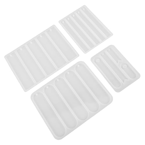 SEWACC 4 Stück Silikonharz Lesezeichen Formen Rechteckige Silikonmoulds für Epoxidharz für Diy Projekte und Kreative Bastelideen für Anfänger und Fortgeschrittene SEWACC 4 Stück Silikonharz Lesezeichen Formen Rechteckige Silikonmoulds für Epoxidharz für Diy Projekte und Kreative Bastelideen für Anfänger und Fortgeschrittene von SEWACC