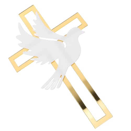 SEWACC 4 Stück Teiliges Acryl Kreuz Cake Topper Goldfarbene Friedens Taube Sichere Tortendeko für Taufe Kommunion Babyparty Vielseitig für Kuchen Desserts Geburtstag und Feierlichkeiten SEWACC 4 Stück Teiliges Acryl Kreuz Cake Topper Goldfarbene Friedens Taube Sichere Tortendeko für Taufe Kommunion Babyparty Vielseitig für Kuchen Desserts Geburtstag und Feierlichkeiten von SEWACC