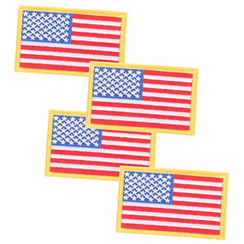 SEWACC 4 Stück Teiliges American Flag Aufnäher zum Aufbügeln Kreative Stickerei Patches für Kleidung Rucksäcke Hüte DIY Dekoration und Reparatur Selbstklebend Vielseitig Einsetzbar SEWACC 4 Stück Teiliges American Flag Aufnäher zum Aufbügeln Kreative Stickerei Patches für Kleidung Rucksäcke Hüte DIY Dekoration und Reparatur Selbstklebend Vielseitig Einsetzbar von SEWACC