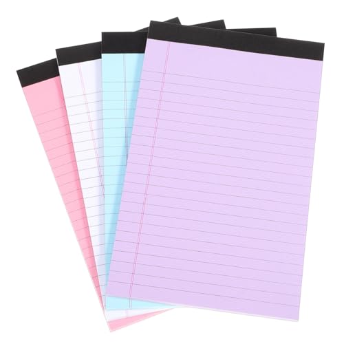 SEWACC 4 Stück Teiliges Buntes College Liniertes Memo Pad Reißbares Schreibblock Glattes Papier Vielseitig für Büro Schule Notizen Lesezeichen Leicht Transportierbar SEWACC 4 Stück Teiliges Buntes College Liniertes Memo Pad Reißbares Schreibblock Glattes Papier Vielseitig für Büro Schule Notizen Lesezeichen Leicht Transportierbar von SEWACC