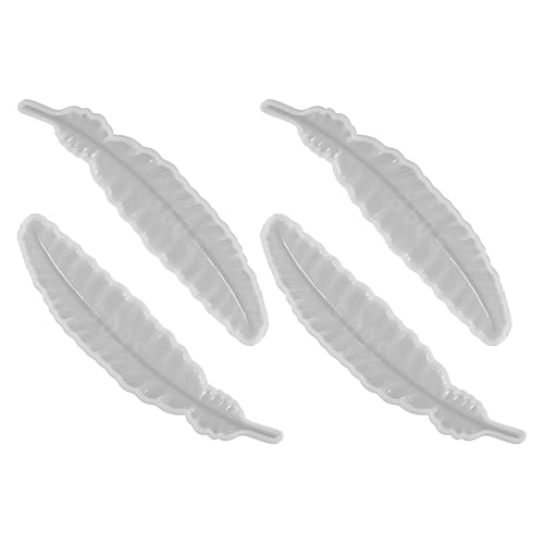 SEWACC 4 Stück Teiliges DIY Silikon Lesezeichen Formen Feder Design Langlebig Sicher für Handgemachte Bastelprojekte Epoxidharz Schmuck Herstellung Geschenkidee SEWACC 4 Stück Teiliges DIY Silikon Lesezeichen Formen Feder Design Langlebig Sicher für Handgemachte Bastelprojekte Epoxidharz Schmuck Herstellung Geschenkidee von SEWACC