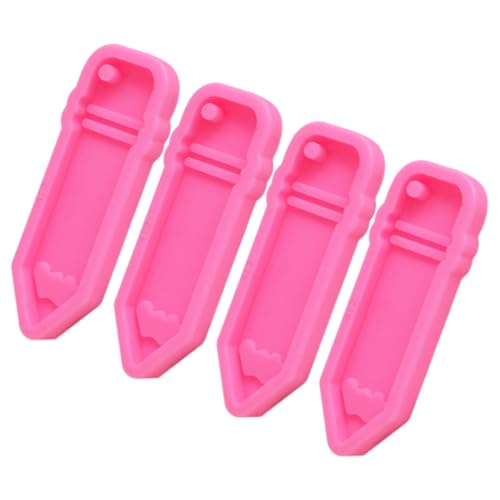 SEWACC 4 Stück Teiliges Flexibles Silikon Gießform Bleistift Schlüsselanhänger Anhänger Formen für DIY Schmuckherstellung Wiederverwendbar Antihaftbeschichtet Leicht zu Reinigen und SEWACC 4 Stück Teiliges Flexibles Silikon Gießform Bleistift Schlüsselanhänger Anhänger Formen für DIY Schmuckherstellung Wiederverwendbar Antihaftbeschichtet Leicht zu Reinigen und von SEWACC