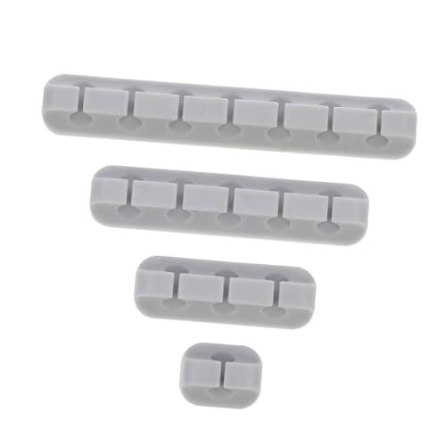 SEWACC 4 Stück Teiliges Kabelhalter Set für Schreibtisch Selbstklebende Kabelclips zur Kabelorganisation Vielseitige Kabelmanagement Klemmen für USB Audio und Ladekabel Einfach zu SEWACC 4 Stück Teiliges Kabelhalter Set für Schreibtisch Selbstklebende Kabelclips zur Kabelorganisation Vielseitige Kabelmanagement Klemmen für USB Audio und Ladekabel Einfach zu von SEWACC