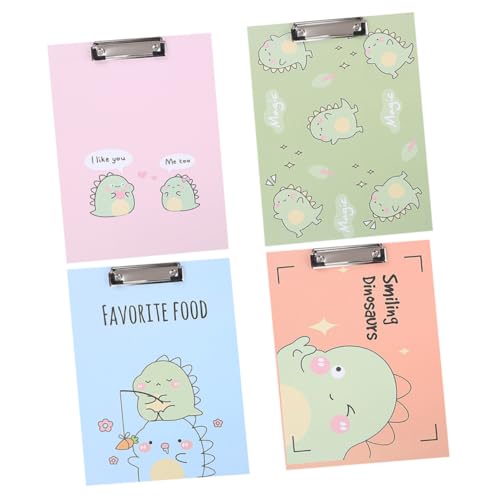 SEWACC 4 Stück Teiliges Klemmbrett mit Cartoon Motiv Robustes Hartfaser Schreibbrett Multifunktionale Dokumentenmappe Leichtes Paper Holder Clipboard für Schule Büro in Blau Grün Orange SEWACC 4 Stück Teiliges Klemmbrett mit Cartoon Motiv Robustes Hartfaser Schreibbrett Multifunktionale Dokumentenmappe Leichtes Paper Holder Clipboard für Schule Büro in Blau Grün Orange von SEWACC