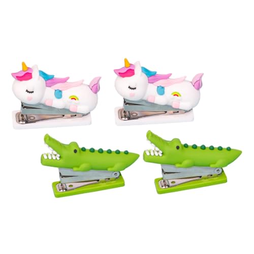 SEWACC 4 Stück Teiliges Mini Heftgerät mit Niedlichen Cartoon Tieren Tragbar und Kraftsparend Handlich für Schüler und Büro Kreatives Design für Schreibtisch und Heimgebrauch SEWACC 4 Stück Teiliges Mini Heftgerät mit Niedlichen Cartoon Tieren Tragbar und Kraftsparend Handlich für Schüler und Büro Kreatives Design für Schreibtisch und Heimgebrauch von SEWACC