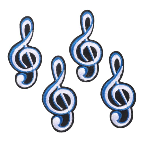 SEWACC 4 Stück Teiliges Musiknoten Bügelapplikationen Cartoon Aufnäher für Kleidung Hüte Taschen DIY Reparatur und Dekoration Vielseitige Textilpatches SEWACC 4 Stück Teiliges Musiknoten Bügelapplikationen Cartoon Aufnäher für Kleidung Hüte Taschen DIY Reparatur und Dekoration Vielseitige Textilpatches von SEWACC