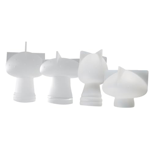 SEWACC 4 Stück Teiliges Pilz silikonform für DIY Harzornamente Flexible Geruchslose Gießform mit Feinen Details Langlebiges Silikon für Kreative Bastelarbeiten und Individuelle von SEWACC