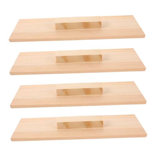 SEWACC 4 Stück Teiliges Rechteckiger Seifenform Holzdeckel Staubdicht Langlebig Passgenau für DIY Seifenherstellung Robustes Holz Ersatzdeckel für Rechteckige Seifenlaibformen von SEWACC