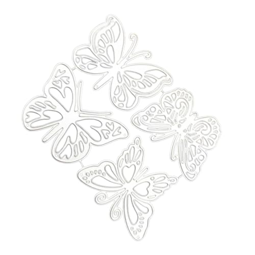 SEWACC 4 Stück Teiliges Schmetterling Stanzform aus Hochkohlenstoffhaltigem Stahl Langlebig Wiederverwendbar Präzise Schneideformen für DIY Scrapbooking Kartenherstellung Bastelpapier SEWACC 4 Stück Teiliges Schmetterling Stanzform aus Hochkohlenstoffhaltigem Stahl Langlebig Wiederverwendbar Präzise Schneideformen für DIY Scrapbooking Kartenherstellung Bastelpapier von SEWACC