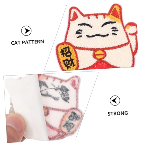 SEWACC 4 Stück Teiliges Selbstklebende Stickerei Patches Glückskatze DIY Kleidung Reparatur Aufnäher Vielseitige Applikationen für Jacken Jeans Taschen Einfach Anzubringen Langlebiges SEWACC 4 Stück Teiliges Selbstklebende Stickerei Patches Glückskatze DIY Kleidung Reparatur Aufnäher Vielseitige Applikationen für Jacken Jeans Taschen Einfach Anzubringen Langlebiges von SEWACC