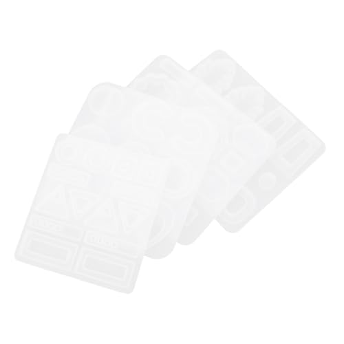 SEWACC 4 Stück Teiliges Silikonform DIY Ohrringanhänger Glatte Flexible Epoxidharz Gießform Hautfreundlich Bruchfest zum Herstellen Kreativer Schmuckstücke und Personalisierter SEWACC 4 Stück Teiliges Silikonform DIY Ohrringanhänger Glatte Flexible Epoxidharz Gießform Hautfreundlich Bruchfest zum Herstellen Kreativer Schmuckstücke und Personalisierter von SEWACC