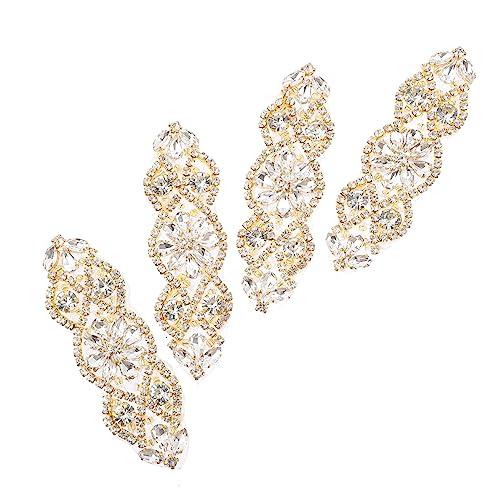 SEWACC 4 Stück Teiliges Strass Applikationen für Brautkleid Taillengürtel Goldfarbene Diy Schmucksteine für Abendkleider und Hochzeitsgürtel Selbstklebend Annähen Geeignet Verarbeitung SEWACC 4 Stück Teiliges Strass Applikationen für Brautkleid Taillengürtel Goldfarbene Diy Schmucksteine für Abendkleider und Hochzeitsgürtel Selbstklebend Annähen Geeignet Verarbeitung von SEWACC