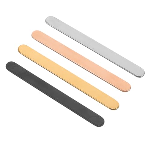 SEWACC 4 Stück Teiliges Verstellbare Ringrohlinge für DIY Ringgestaltung Glänzende Metallringe Schwarz Gold Roségold und Stahlfarben für Schmuckherstellung und Kreative Projekte von SEWACC