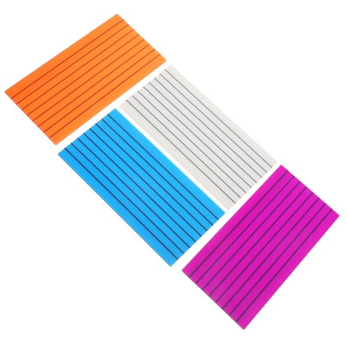SEWACC 4 Stück Teiliges Wiederverwendbare Portable Memo Pads mit Markierungen in Neon Orange Blau Kleine Notizblöcke für Büro Schule To do listen und Planung von SEWACC