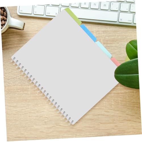 SEWACC 4 Stück Teiliges aus Kunststoff mit Löchern Mehrfarbige Ordner trennblätter für Büro Notizbücher und Planer Abnehmbare und Langlebige Dividers für Effiziente von SEWACC