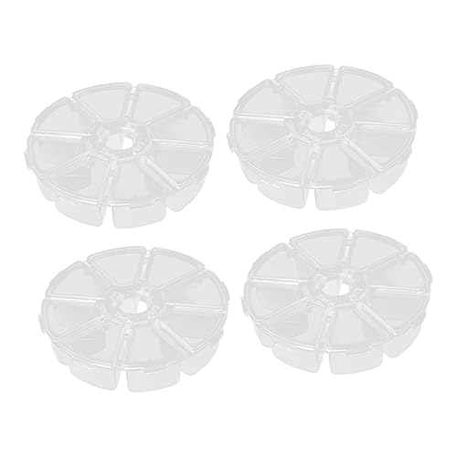SEWACC 4 Stück Transparente Schmuckbox Robustem Kunststoff mit Fächern zur Aufbewahrung von Ohrringen Ringen und Kleinen Accessoires Platzsparend für Schränke für Frauen SEWACC 4 Stück Transparente Schmuckbox Robustem Kunststoff mit Fächern zur Aufbewahrung von Ohrringen Ringen und Kleinen Accessoires Platzsparend für Schränke für Frauen von SEWACC