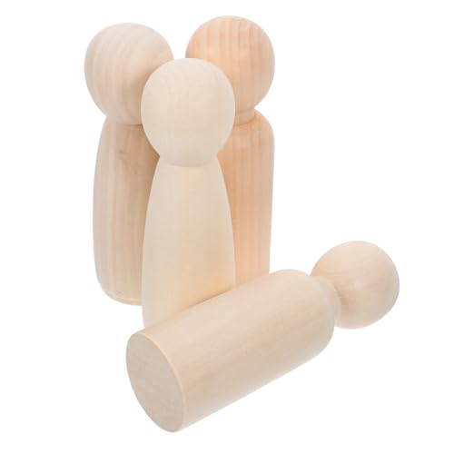 SEWACC 4 Stück Unvollendete Holz Puppen DIY Holzfiguren zum Bemalen Kreative Holz Handwerks Deko für Fördert Fantasie Soziale Fähigkeiten und Handwerkliche Begabungen SEWACC 4 Stück Unvollendete Holz Puppen DIY Holzfiguren zum Bemalen Kreative Holz Handwerks Deko für Fördert Fantasie Soziale Fähigkeiten und Handwerkliche Begabungen von SEWACC